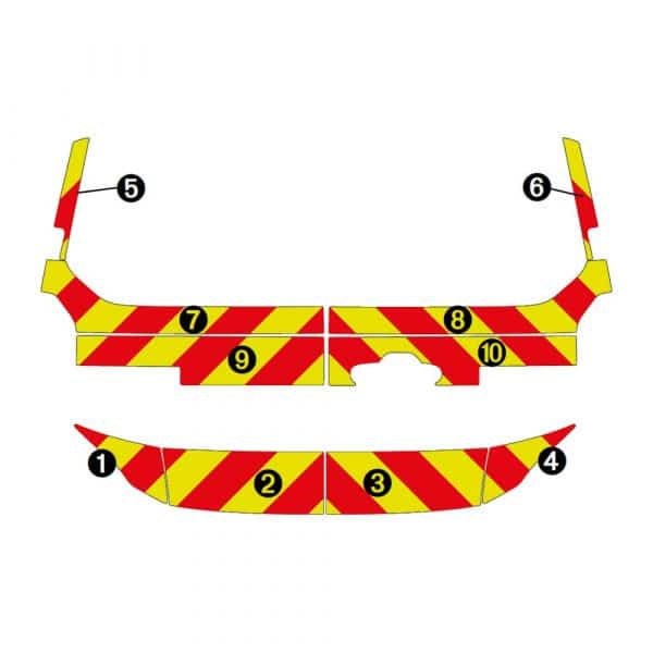 Kit Jaune-Rouge Partiel - FORD Transit Custom H1 (2023) – Image 2
